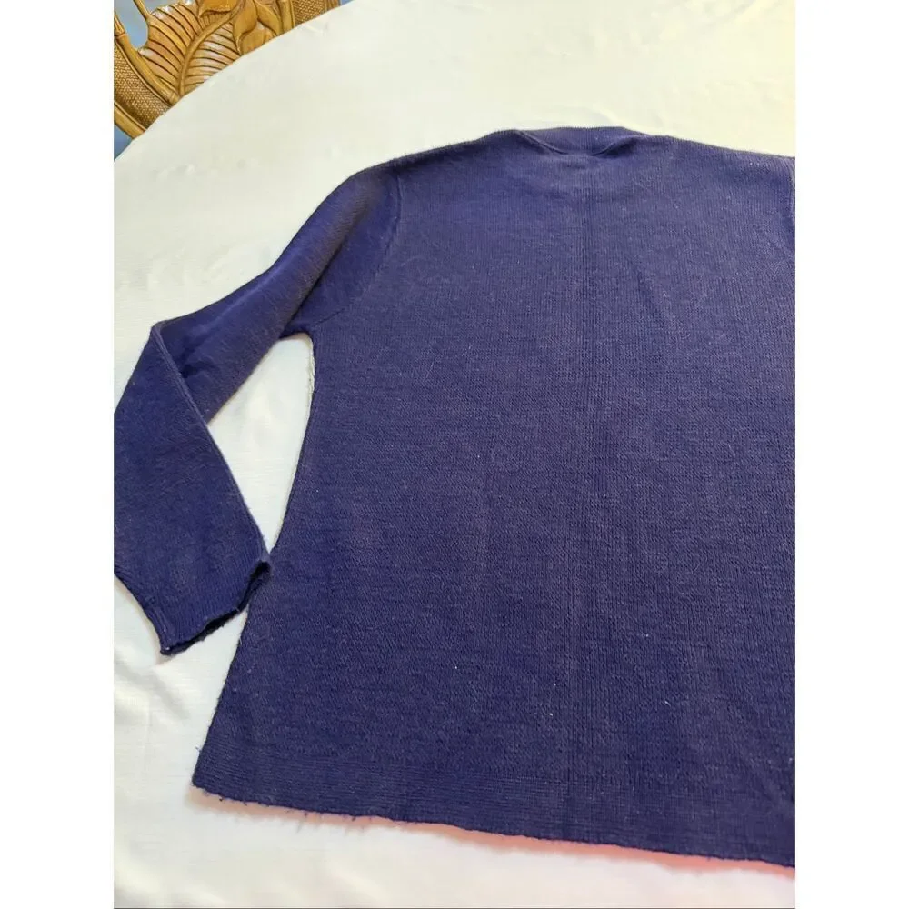 Alps Navy Blue Vintage Nordic Sweater Size Medium
